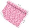 3 Rolls Pink Bow Wrapping Paper -Mini Roll- 17 In x 16.4 Ft Plaid Bow-Knot Strawberry Gift Wrap Paper for Holiday Wedding Baby Shower Birthday Party Wrapping Supplies